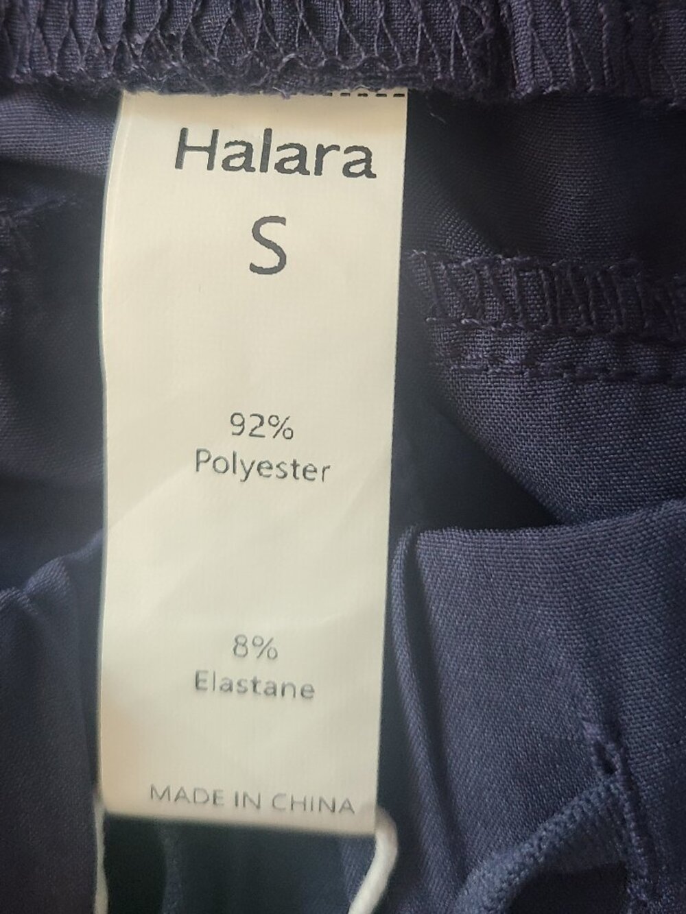 Halara Pleated Drawstring Yoga Shorts 3" Inseam Navy Night Blue NWT Sz Small - Picture 3 of 7
